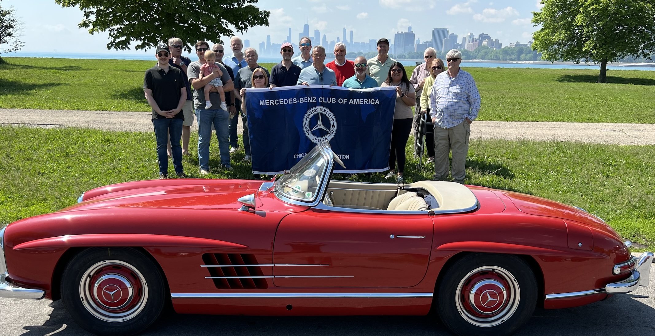 Annual Benz & Breakfast get together at Montrose Harbor on Chicago's lakefront