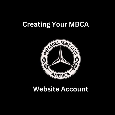 Creating your MBCA Website Account